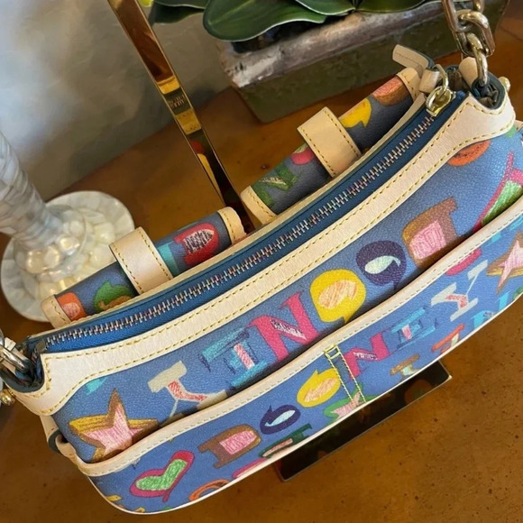 Dooney & Bourke Rainbow Zipper Shoulder Bag - Picture 7 of 14